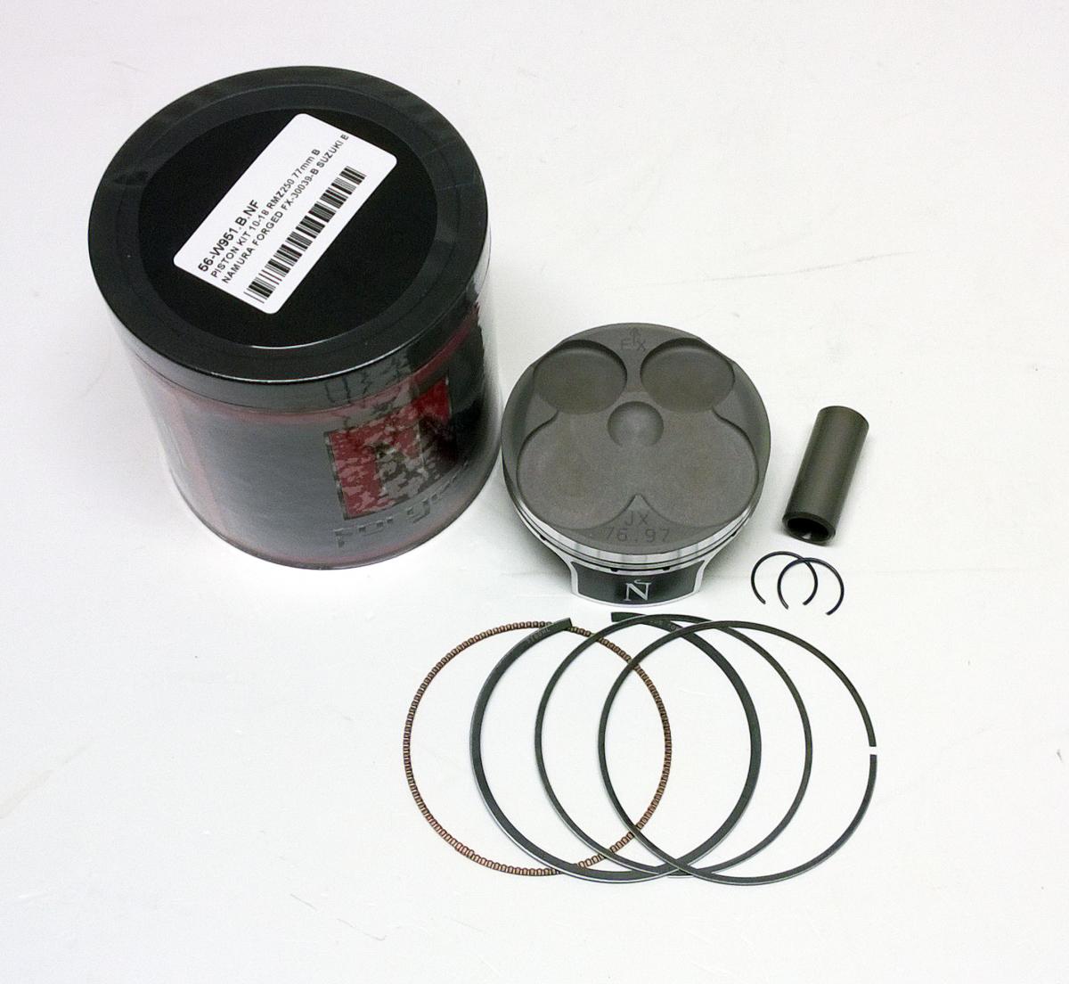 NAMURA 77mm FORGED PISTON KIT A, SUZUKI RM-Z250 2010-2023