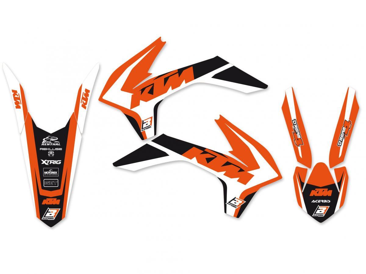 KTM SX/SXF 2013-2015, EXC 2014-2016 DREAM-4 FULL TEAM KIT, BLACKBIRD