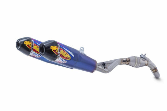 19-20 CRF450R/RX DUAL, FMF TITANIUM ANODIZED MUFFLER, CARBON CAP, MEGABOMB