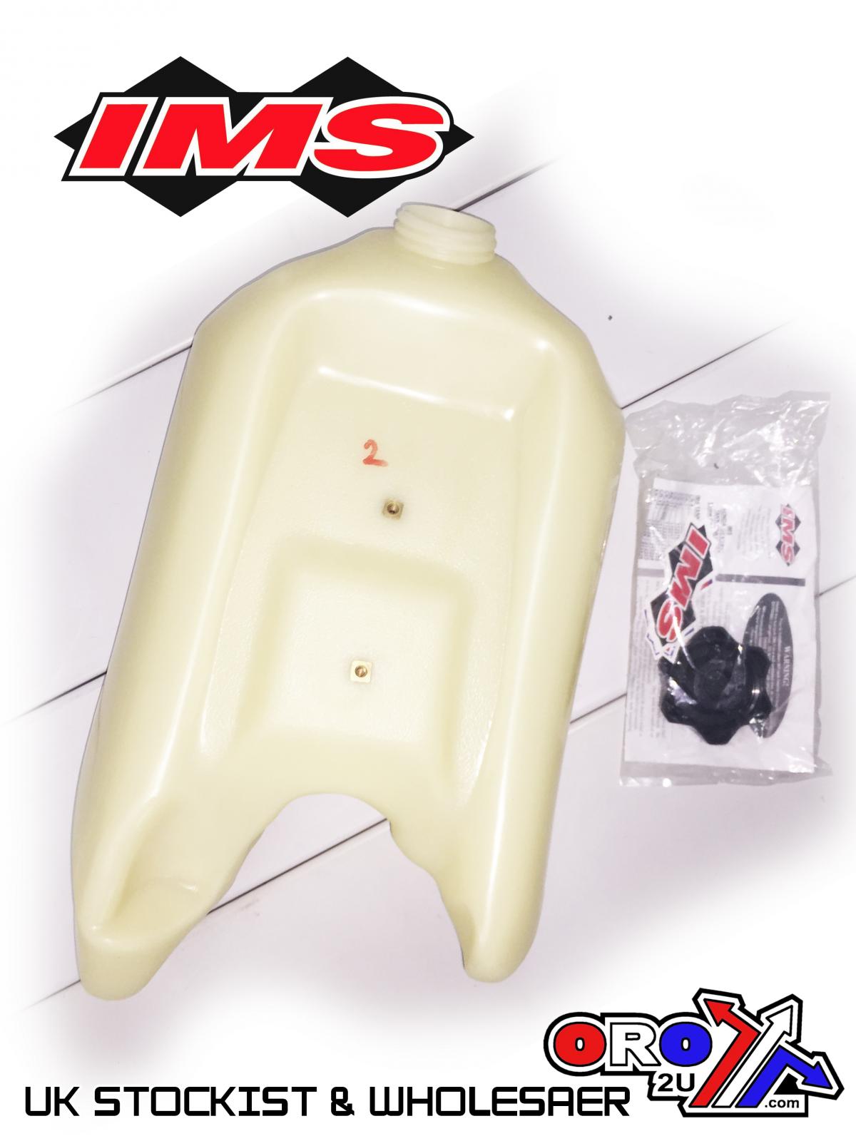 IMS Natural 3.5 gal Fuel Tank+Screw Cap, Honda CR125/500 1987-1988, CR250 1987