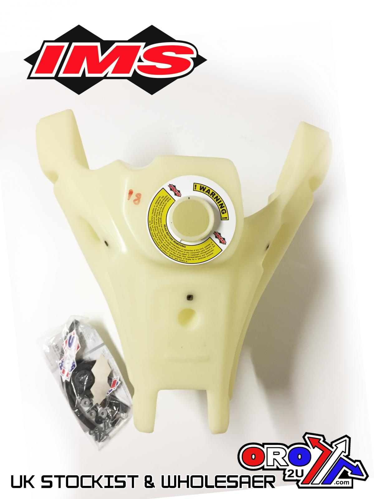 IMS Natural 4.5 gal Fuel Tank+Screw Cap Husq TE250 17-18, TX125 17, TX300 17-18