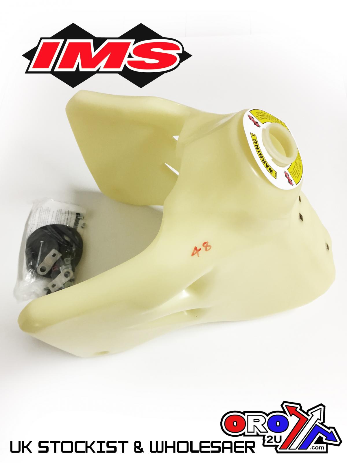 IMS Natural 4.0 gal Fuel Tank+Screw Cap Kaw KLX400 03-04, Suz DR-Z400 00-19