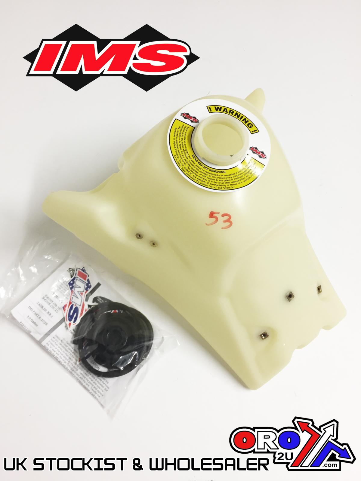 IMS Natural 3.0 gal Fuel Tank+Screw Cap Yamaha WR250X 08-16, WR250R 08-20