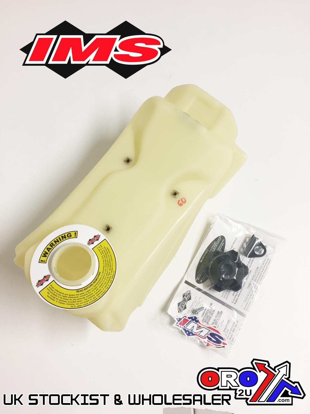 IMS Natural 2.5 gal Fuel Tank+Screw Cap Yamaha YZ250FX 2017-2019