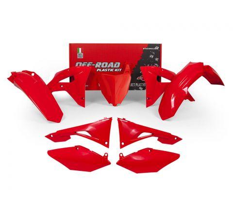 R-TECH RED PLASTIC KIT/6 HONDA CRF250RX 2019-2021, CRF450RX 2019-2020