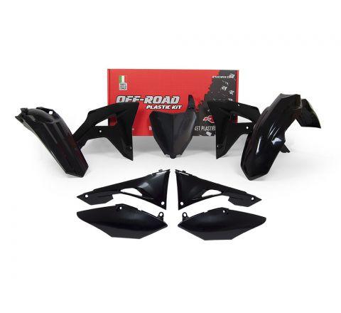 R-TECH BLACK PLASTIC KIT/6 HONDA CRF250RX 2019-2021, CRF450RX 2019-2020