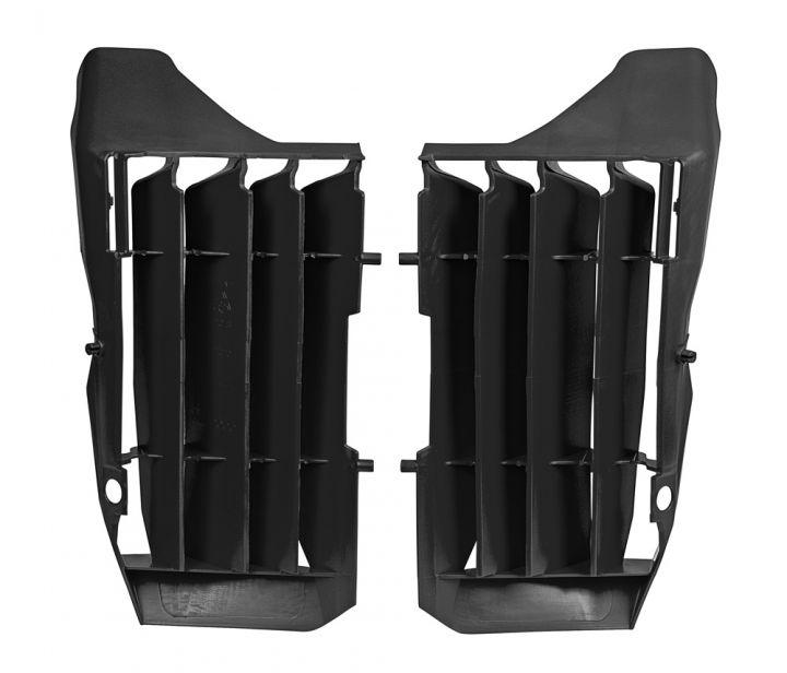 R-TECH BLACK O/S RAD LOUVERS/COVER HONDA CRF250R 2020-2021, CRF250RX 2020-2021