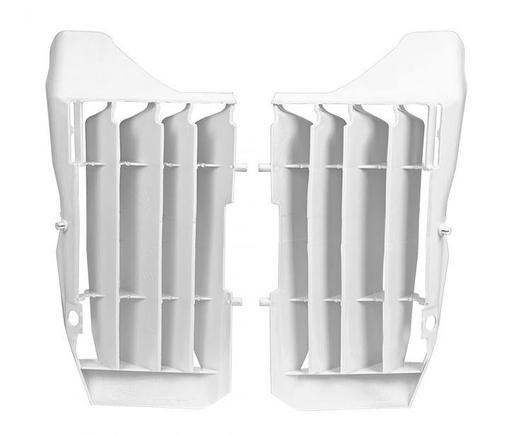 R-TECH WHITE O/S RAD LOUVERS/COVER HONDA CRF250R 2020-2021, CRF250RX 2020-2021