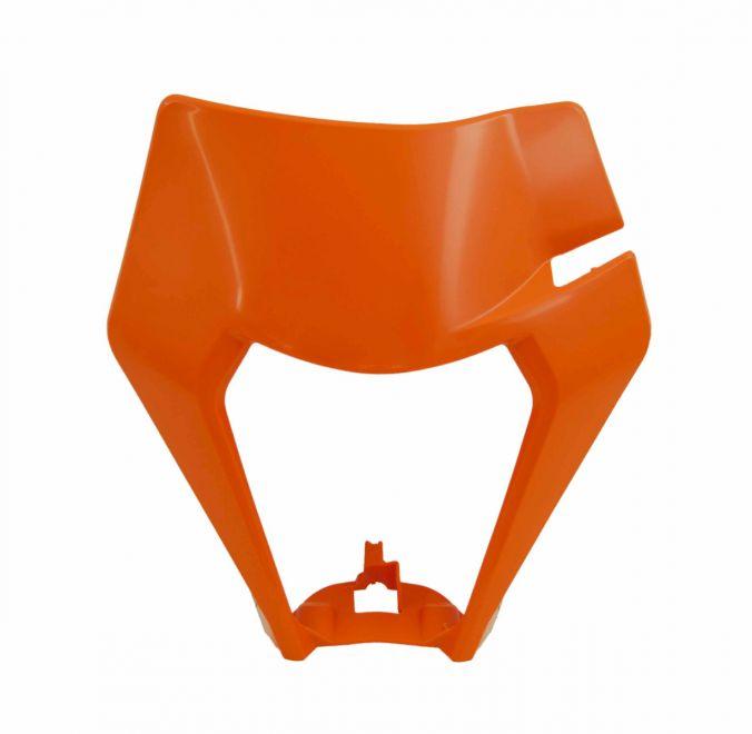 R-TECH ORANGE FRONT HEADLIGHT MASK KTM EXC/EXC-F 2020-2023