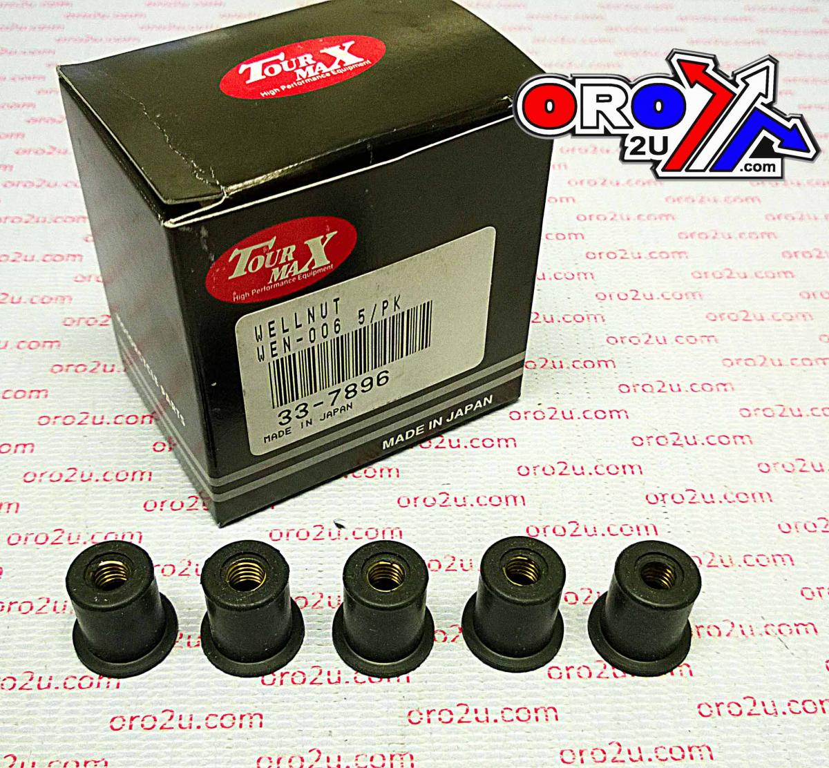 WELLNUT M6 1/4S TYPE (5PK), HONDA, KAW, K&L 33-7896, 90156-GZ4-670, 92015-1700