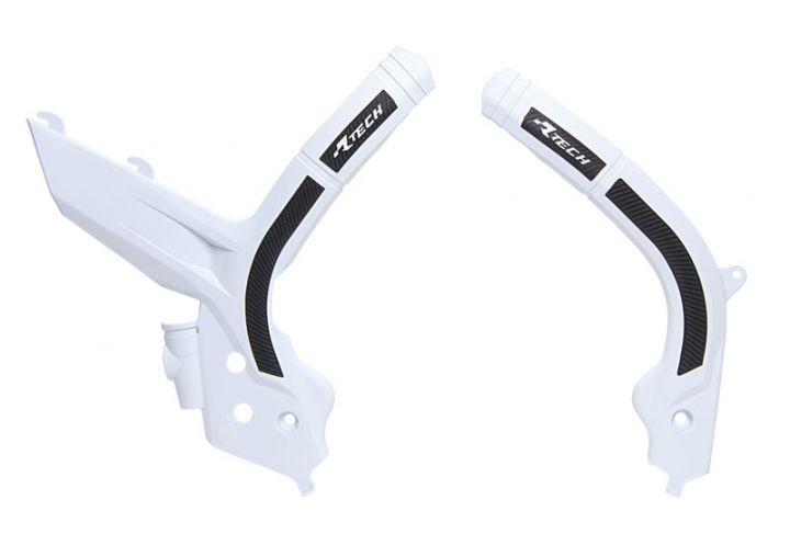 R-TECH BLACK/WHITE GRIPPY FRAME GUARD KTM EXC/EXC-F 2020-2023, SX/SX-F 2019-2022