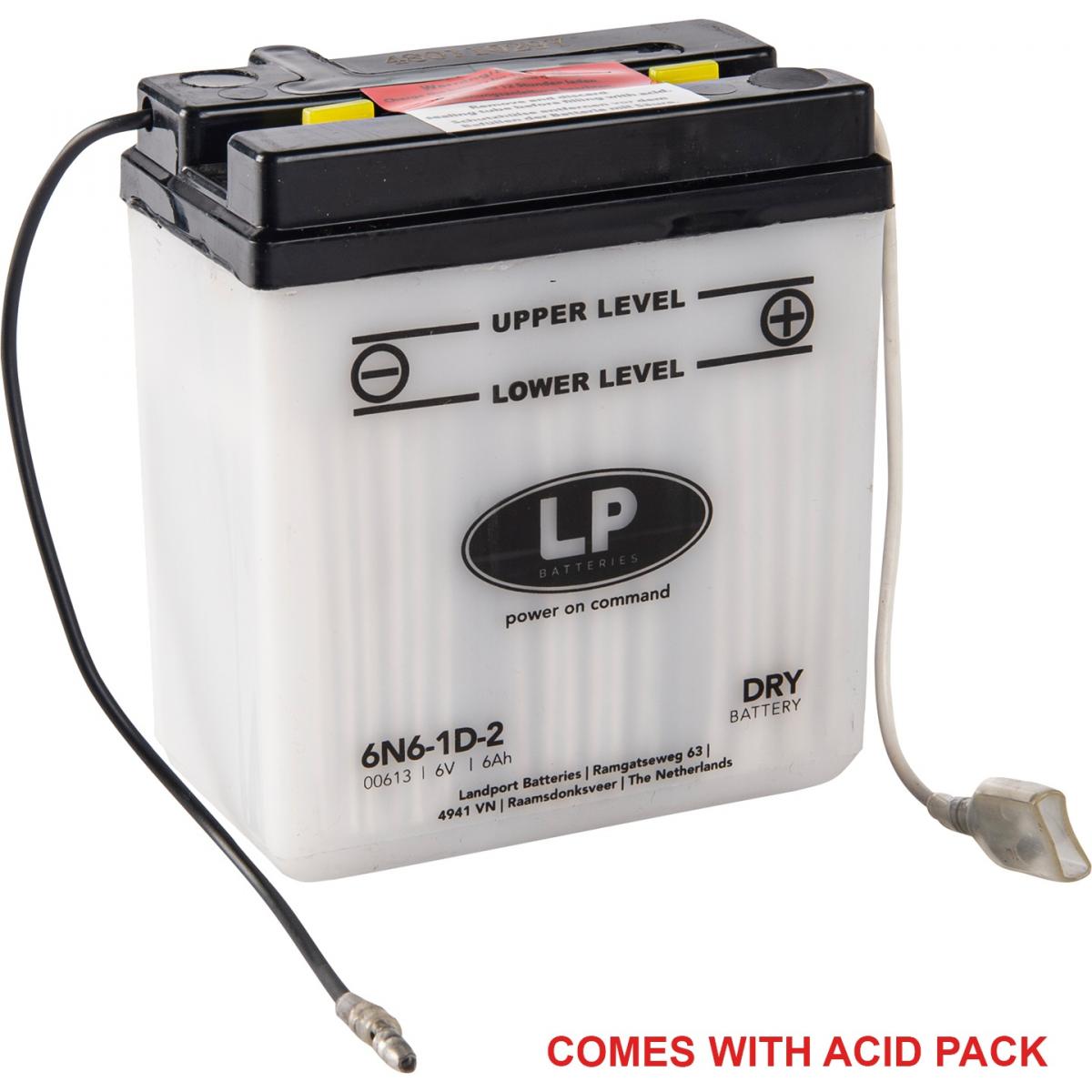 BATTERY 6N6-1D-2 6V 6Ah