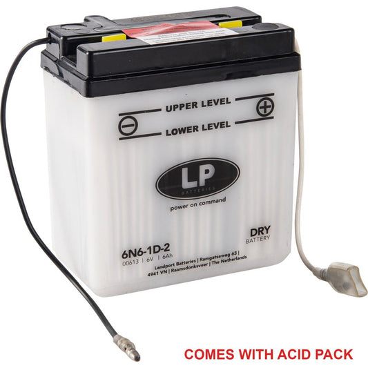 BATTERY 6N6-1D-2 6V 6Ah