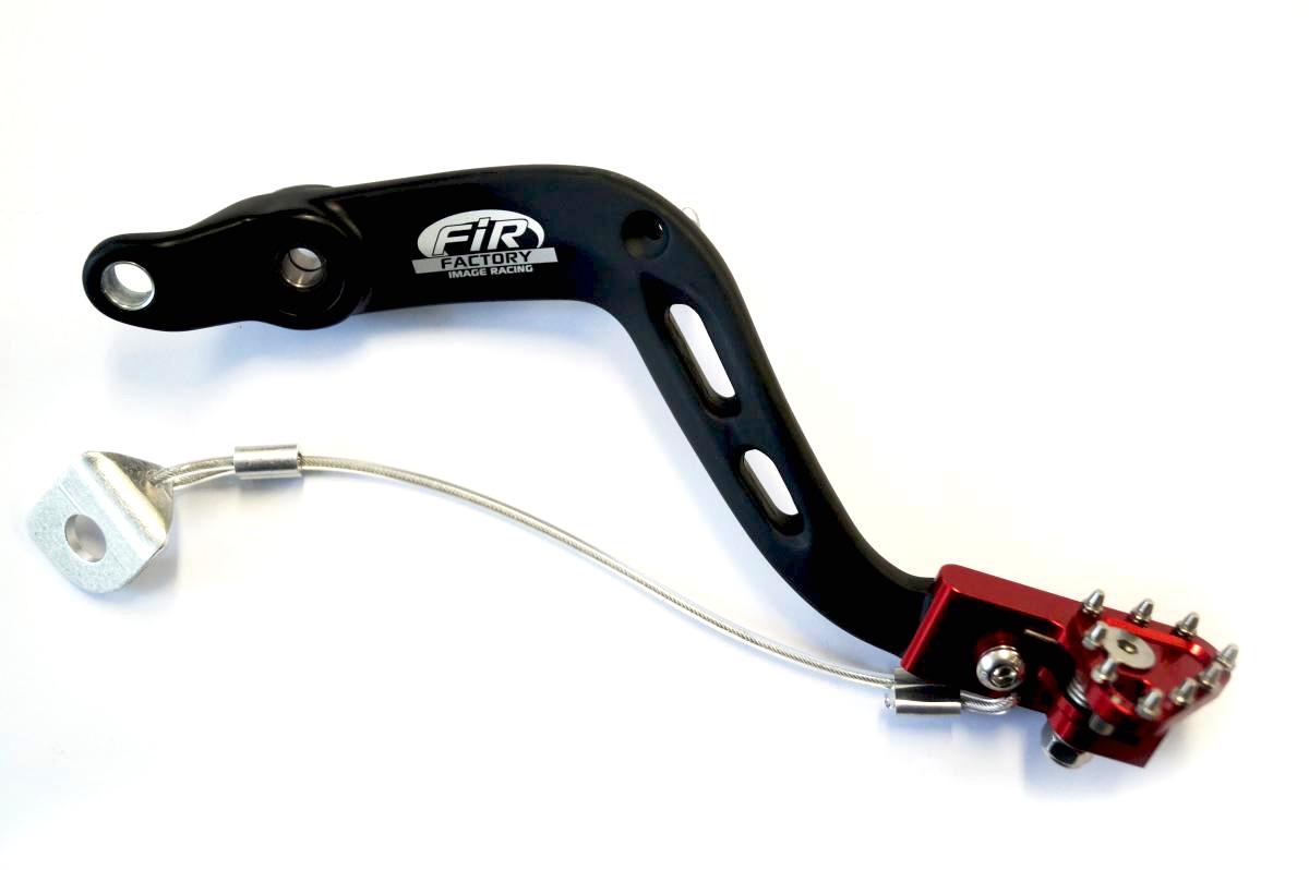REAR BRAKE PEDAL BK/RD, BETA RR 125-300 13-19, 350-520 10>, FIR, 20360018000