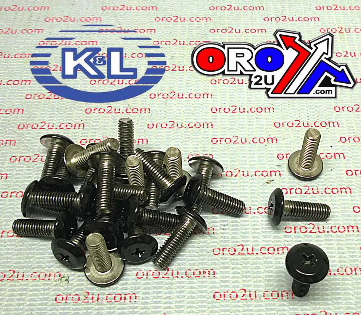 FLAT TOP PHILLIPS SCREW 5x16 ZX, BLACK 5 x 16mm 33-8322, ROAD TOOLS 92009-1909