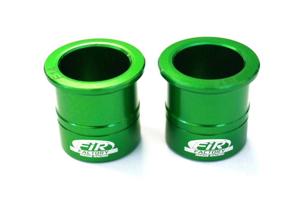 WHEEL SPACER KIT FRONT KX250F 06-19, KX450F 06-10 FIR ASWS-14 GREEN, 92152-0324