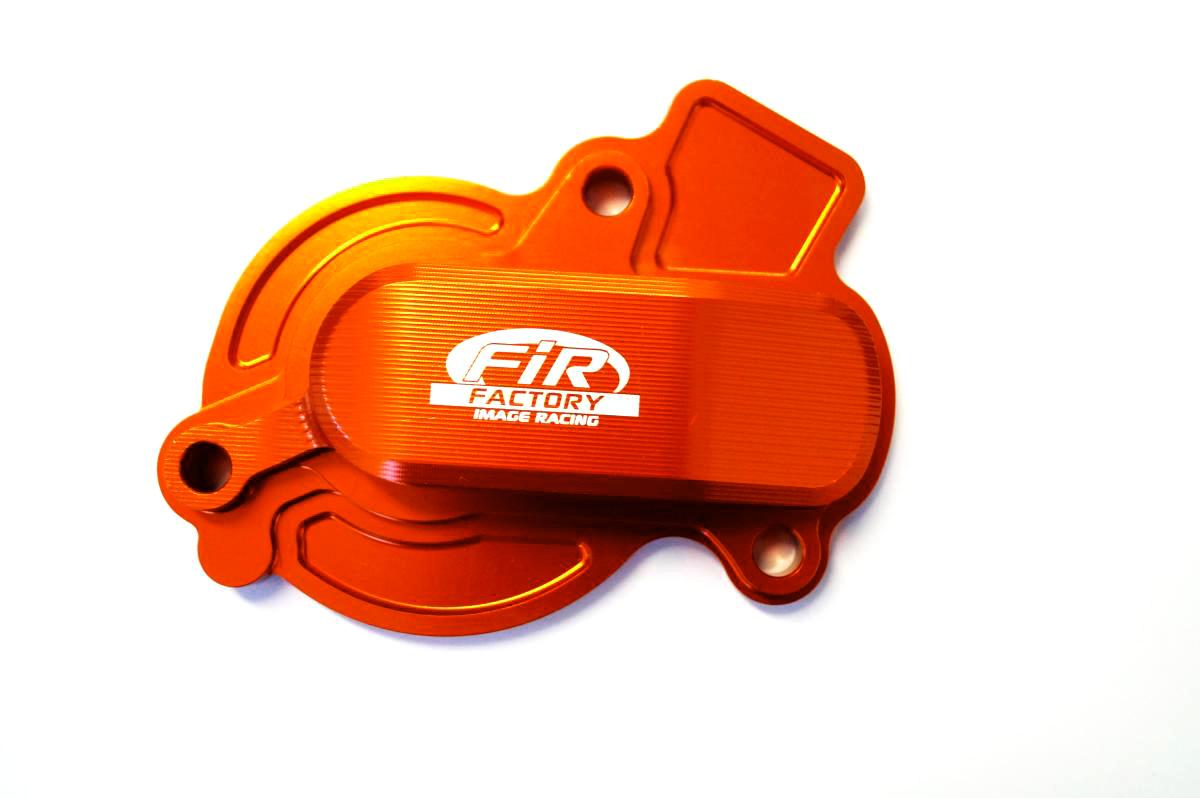 WATER PUMP COVER 16-18 SX-F 450 KTM, FIR ASWPC-01, BILLET ALLOY ORANGE