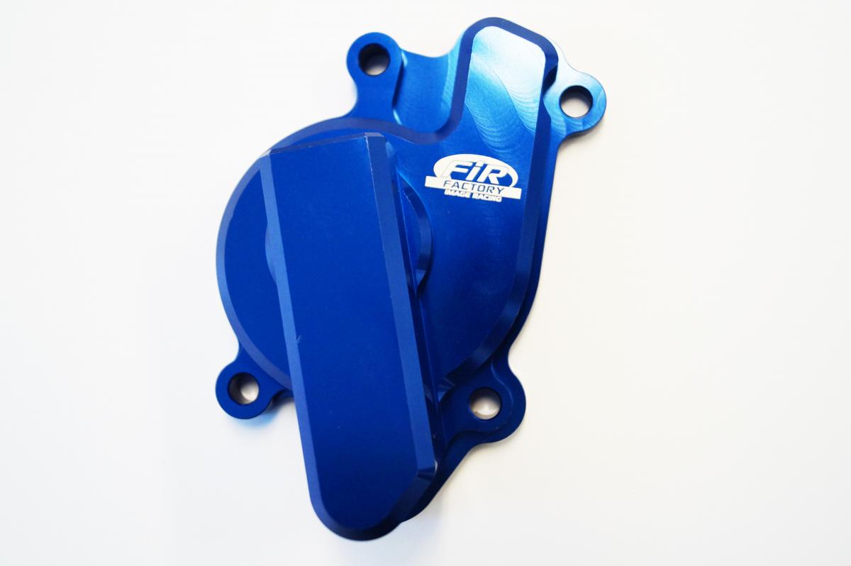 WATER PUMP COVER 14-19 SHERCO, FIR ASWPC-17, BILLET ALLOY BLUE, WATER PUMP COVER