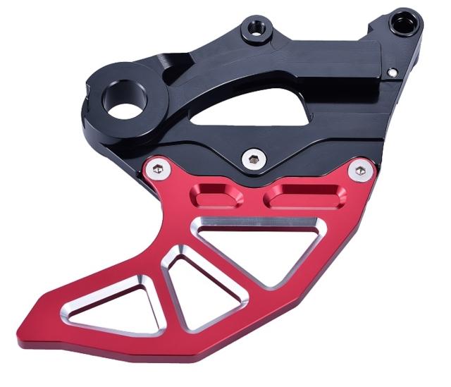 FIR BLK/RED REAR DISC GUARD W/CALIPER MOUNT BETA RR/RS 05-18, X-TRAINER 15-18