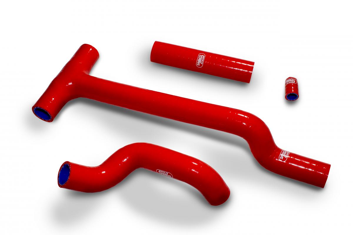 SAMCO HOSE KIT BETA 200RR 2020, Thermostat Bypass, 4 PIECE KIT, RED, BET-14