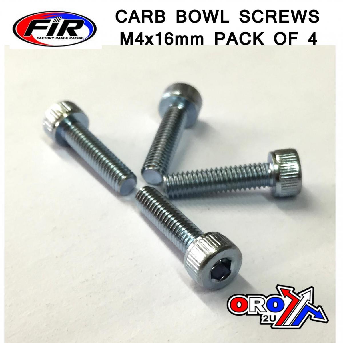 M4 x 16mm PK/4 CARB FLOAT BOWL SCREWS