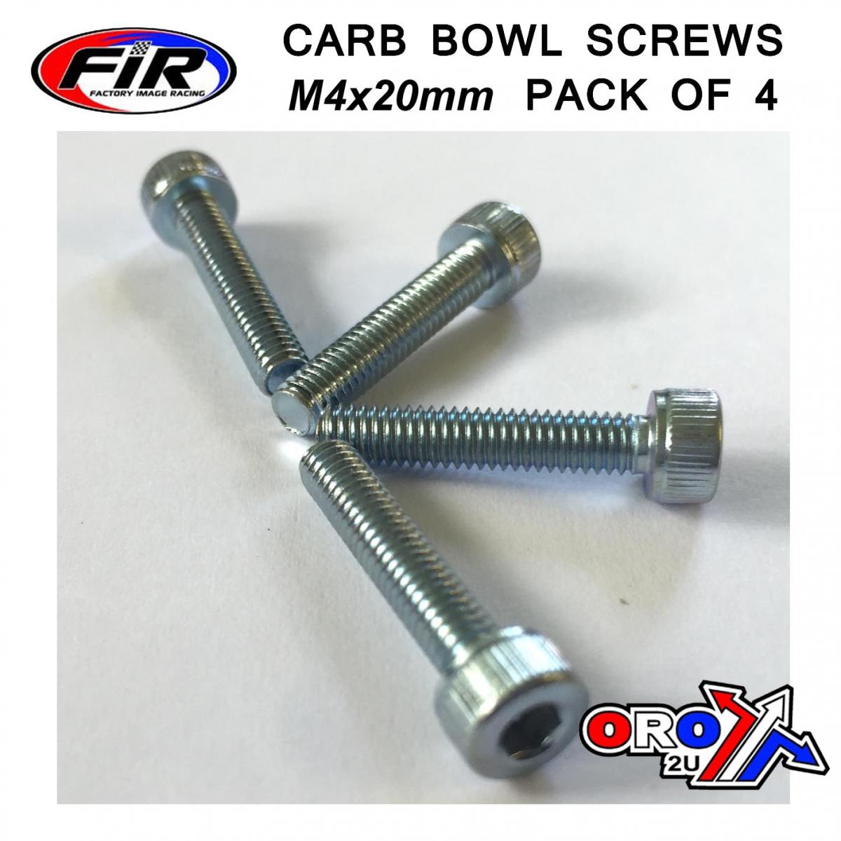 M4 x 20mm PK/4 CARB FLOAT BOWL SCREWS