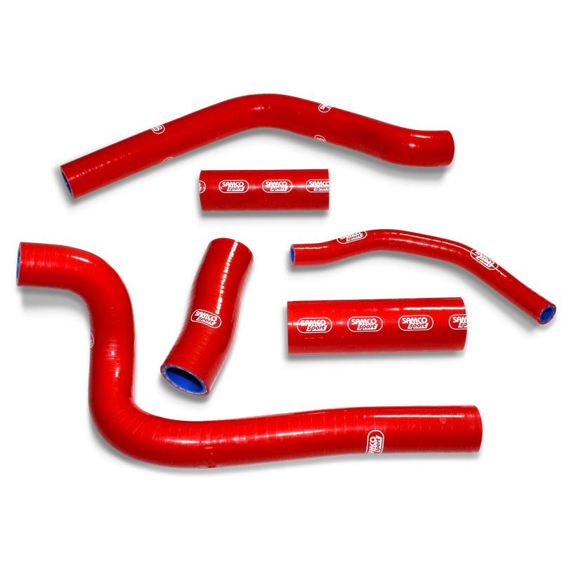 SAMCO HOSE KIT HONDA CR500R 1989-2001, 6 PIECE KIT, RED, HON-18 RD