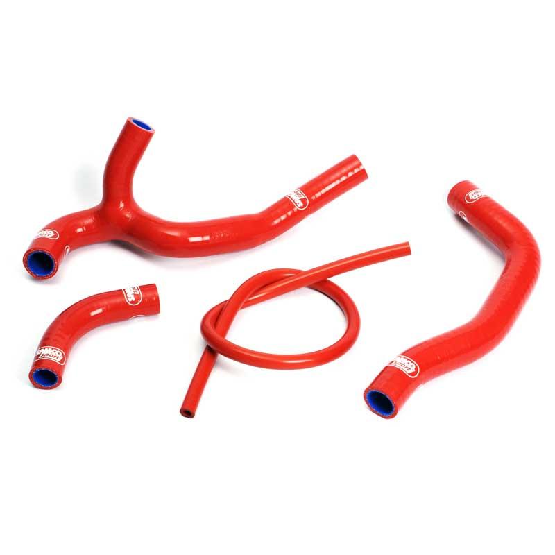 SAMCO HOSE KIT HONDA CRF450R 2005-2008, 4 PIECE KIT, RED, HON-28 RD