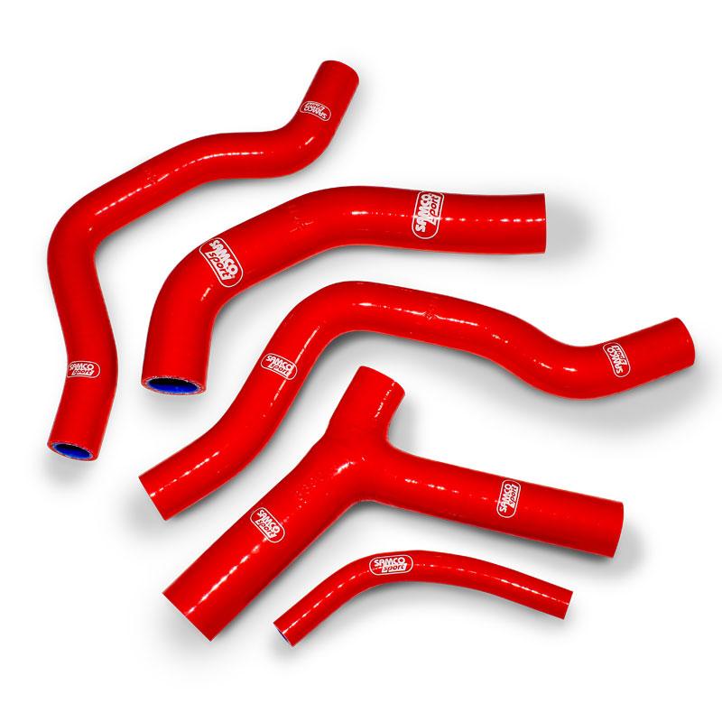 SAMCO HOSE KIT HONDA CR500 1985-1988, 5 PIECE KIT, RED, HON-40 RD