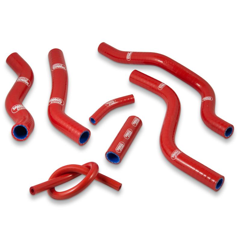 SAMCO HOSE KIT HONDA CR125 1990-1997, 7 PIECE KIT, RED, HON-98 RD