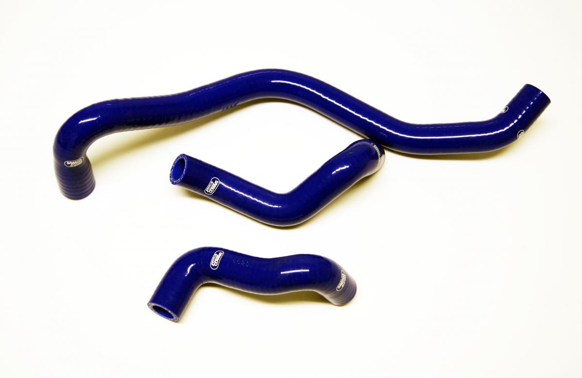 SAMCO HOSE KIT HUSQVARNA TR650 2013-2014, 3 PIECE KIT, BLUE, HUS-23