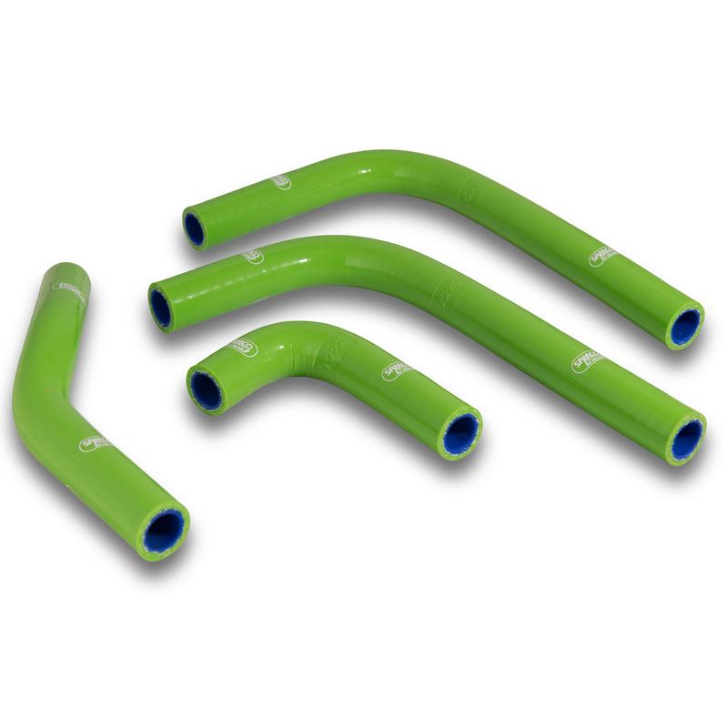 SAMCO HOSE KIT KAWASAKI KX250F 17-19 OEM DESIGN, 4 PIECE KIT, GREEN, KAW-88 GN