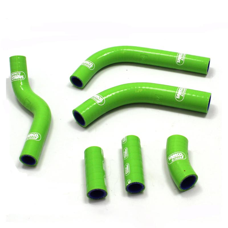 SAMCO HOSE KIT KAWASAKI KX450F 16-18 OEM Design, 6 PIECE KIT, GREEN, KAW-74 GN