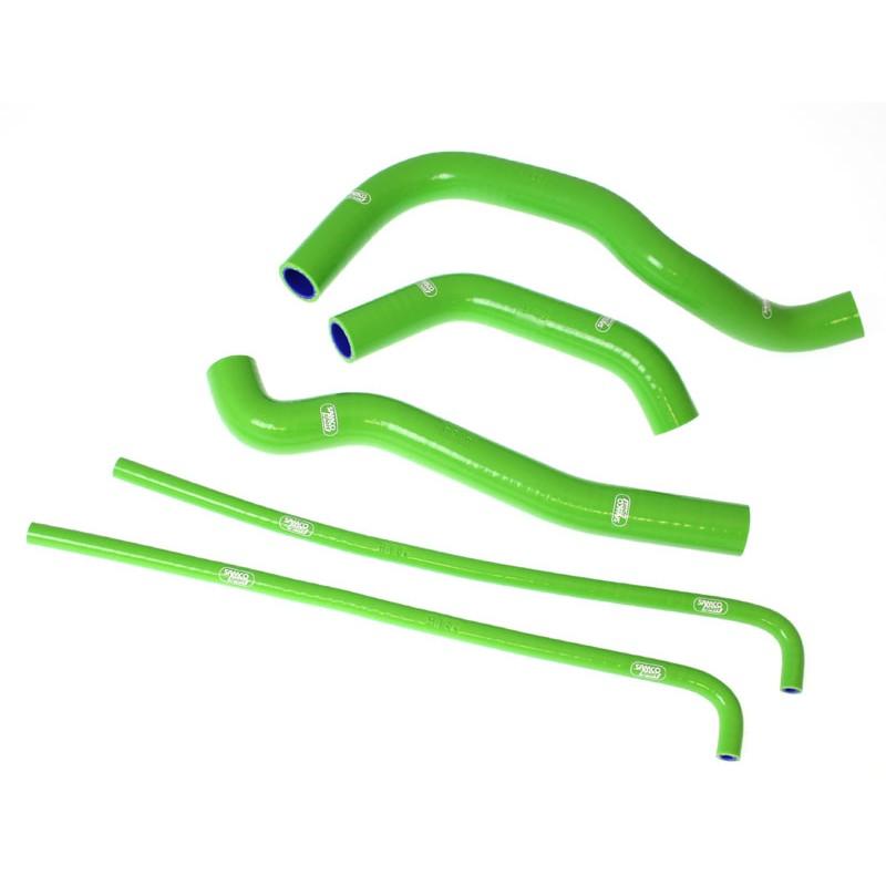 SAMCO HOSE KIT KAWASAKI KLR650A 1987-2007, 5 PIECE KIT, GREEN, KAW-53 GN