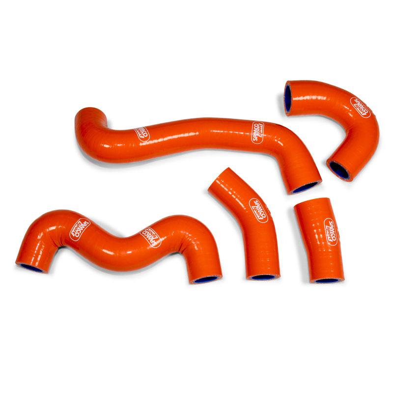 SAMCO HOSE KIT KTM 50 SX Mini 18-19 OEM Design, 5 PIECE KIT, ORANGE, KTM-103 OR
