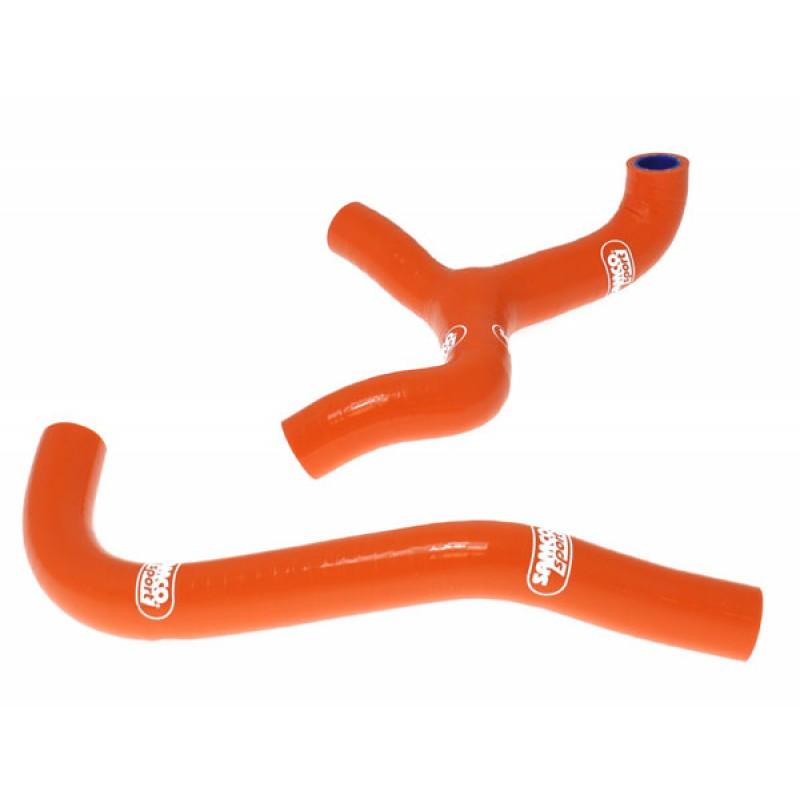 SAMCO HOSE KIT KTM 65SX 09-15 Y' Piece Race Design, 2 PIECE KIT, ORANGE