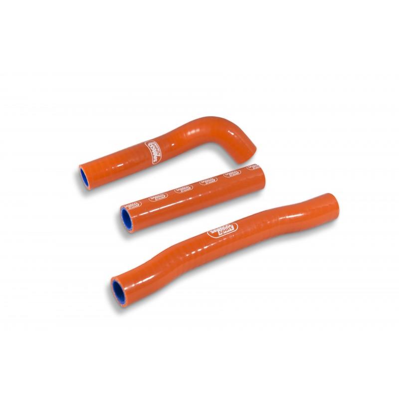 SAMCO HOSE KIT KTM 125/150 SX 17-18, Thermostat Bypass, 3 PIECE KIT, ORANGE