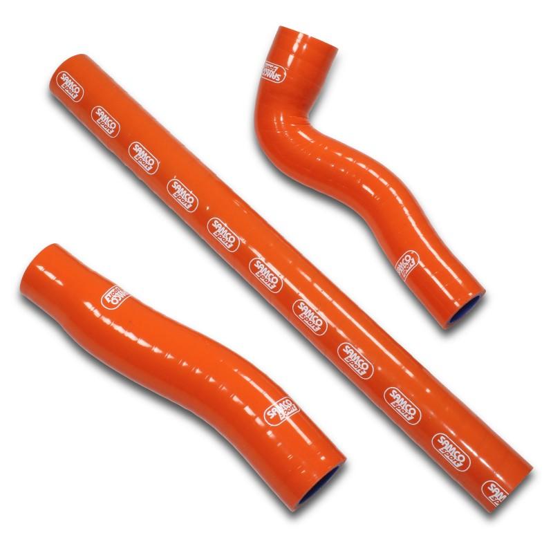 SAMCO HOSE KIT KTM 125/150 SX 19-21, 3 PIECE KIT, ORANGE, KTM-105 OR