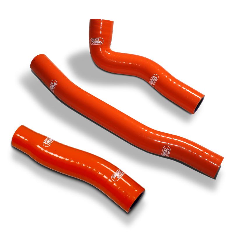 SAMCO HOSE KIT KTM 150 EXC TPI 2020 Thermostat Bypass, 3 PIECE KIT, ORANGE