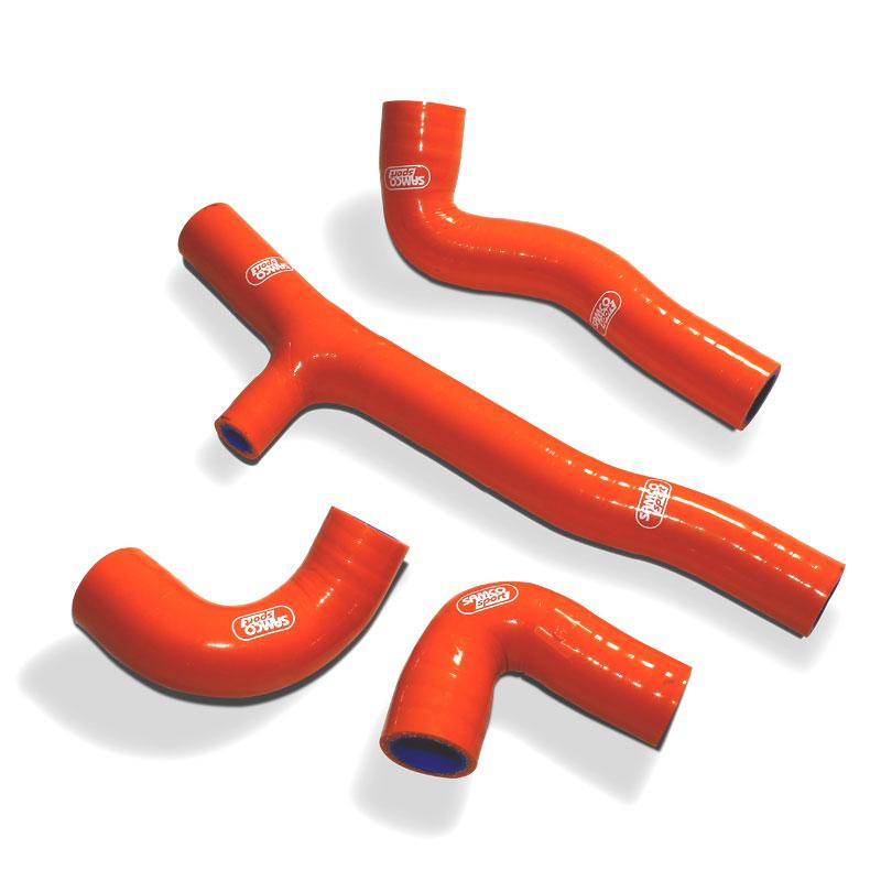 SAMCO HOSE KIT KTM 150 EXC TPI 2020 OEM DESIGN, 4 PIECE KIT, ORANGE, KTM-120 OR