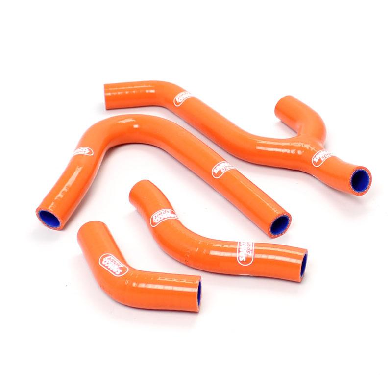 SAMCO HOSE KIT KTM 250/380 1998-2002, 4 PIECE KIT, ORANGE, KTM-41 OR