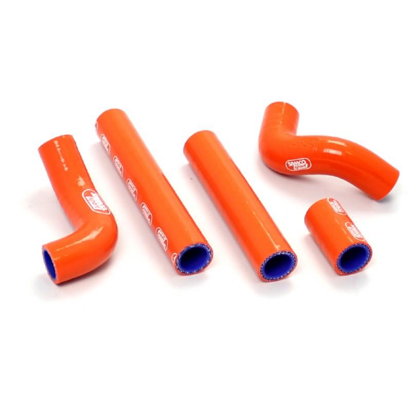 SAMCO HOSE KIT KTM 250/300 EXC 12-16, 5 PIECE KIT, ORANGE, KTM-54 OR