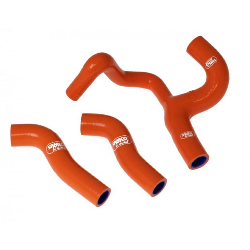 SAMCO HOSE KIT KTM 250 EXC-F 2008-2011 Thermostat Bypass, 3 PIECE KIT, ORANGE
