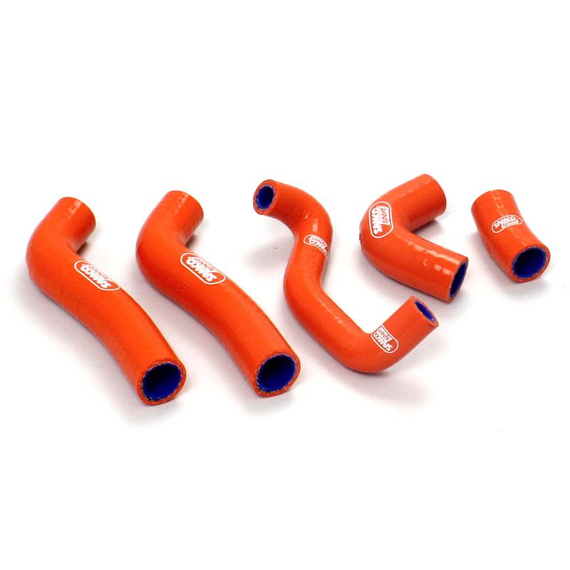 SAMCO HOSE KIT KTM 250 EXC-F 2008-2011 OEM Design, 5 PIECE, ORANGE, KTM-21 OR