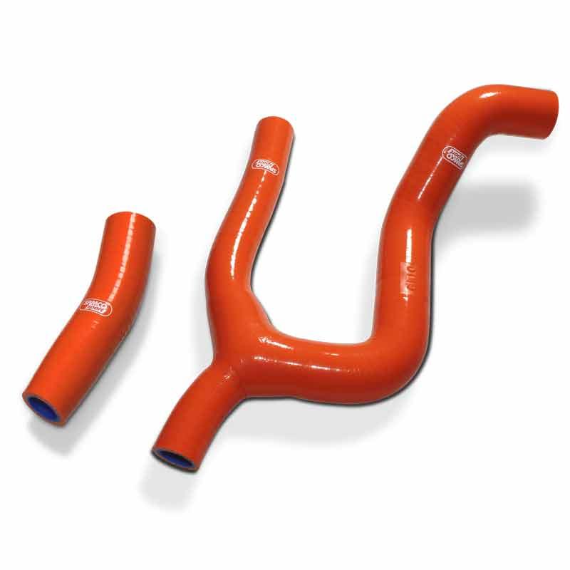 SAMCO HOSE KIT KTM 250 EXC-F 20-21 Thermostat Bypass, 2 PIECE KIT, ORANGE