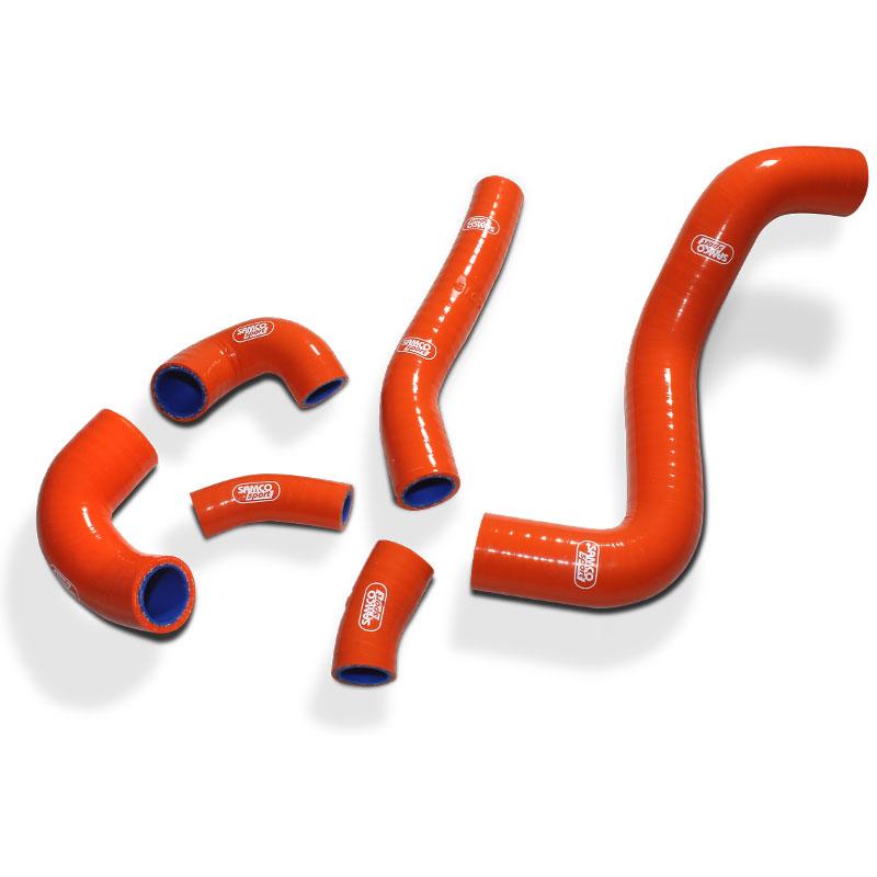 SAMCO HOSE KIT KTM 250 EXC-F 20-21 OEM Design, 6 PIECE KIT, ORANGE, KTM-115 OR