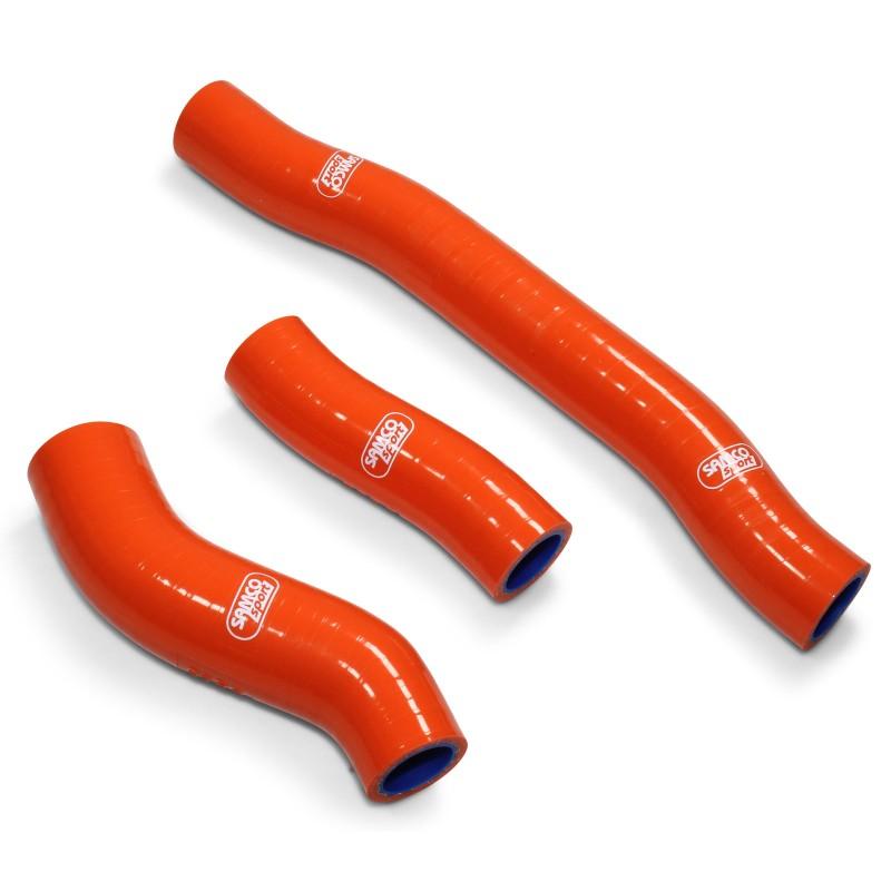 SAMCO HOSE KIT KTM 250 SX 19-22, 3 PIECE KIT, ORANGE, KTM-104 OR