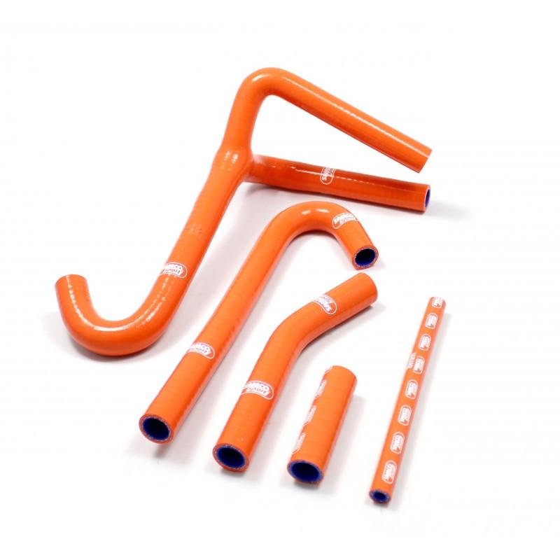 SAMCO HOSE KIT KTM 440-550 88-96, 'Y' Piece Race Design, 5 PIECE KIT, ORANGE