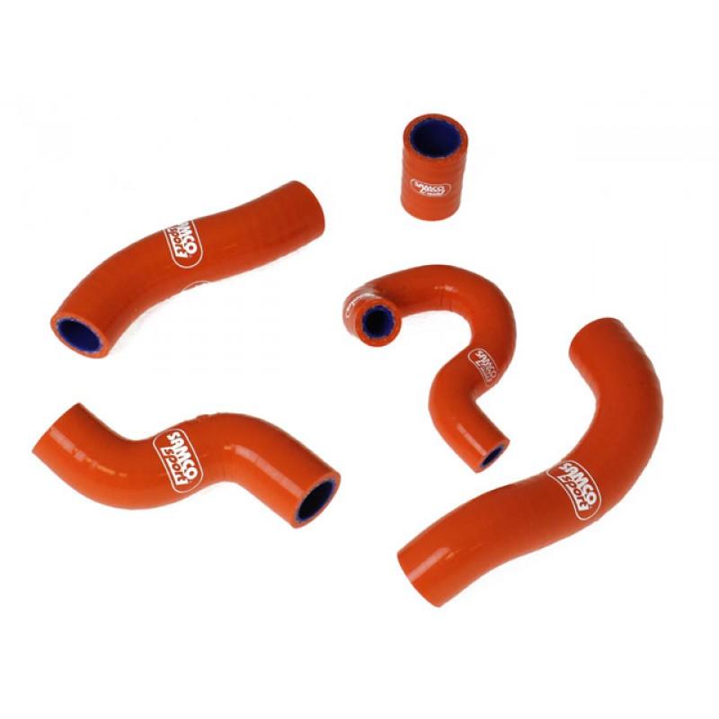 SAMCO HOSE KIT KTM 450/500 EXC-F 12-16, 5 PIECE KIT, ORANGE, KTM-48 OR