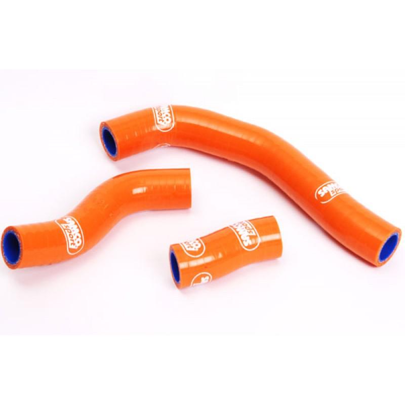 SAMCO HOSE KIT KTM 450 SX-F 07-10, SMR 08-10, 3 PIECE KIT, ORANGE, KTM-8 OR